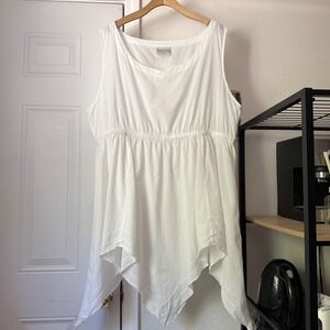 HOLYCLOTHING black draped hem sleeveless mini dress